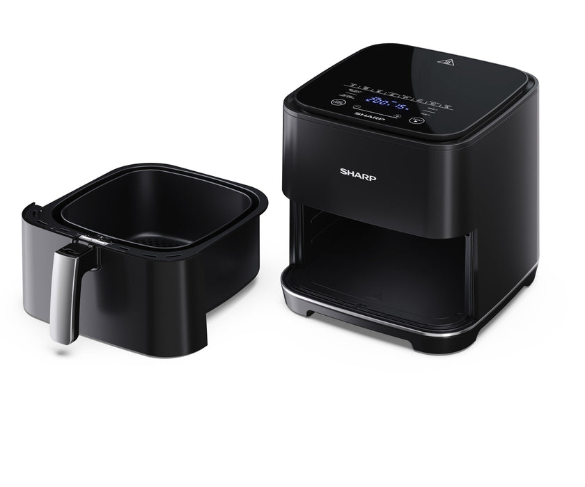EAN 4550556103541 - Sharp AF-GS552AE-B Sencillo 5,5 L Independiente 1650 W Freidora de aire caliente Negro, Plata imagen 5
