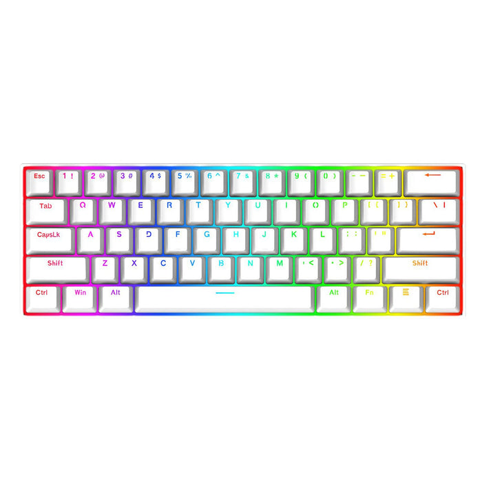 EAN 6950376772244 - REDRAGON K630W-RGB teclado Juego USB QWERTY Inglés Blanco imagen 4