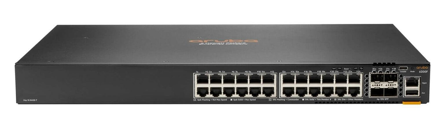 EAN 0190017638164 - HPE Aruba Networking CX 6200F 24G Class-4 PoE 4SFP+ 370W Gestionado L3 Gigabit Ethernet (10/100/1000) Ene imagen 1