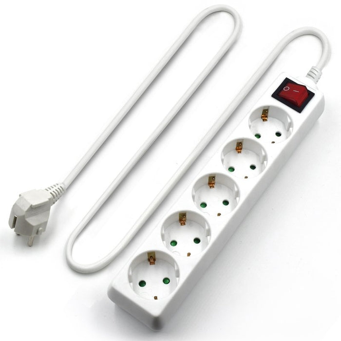 EAN 8054392610400 - Ewent EW3916 base múltiple 1,5 m 5 salidas AC Interior Blanco imagen 3