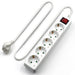 EAN 8054392610400 - Ewent EW3916 base múltiple 1,5 m 5 salidas AC Interior Blanco imagen 3