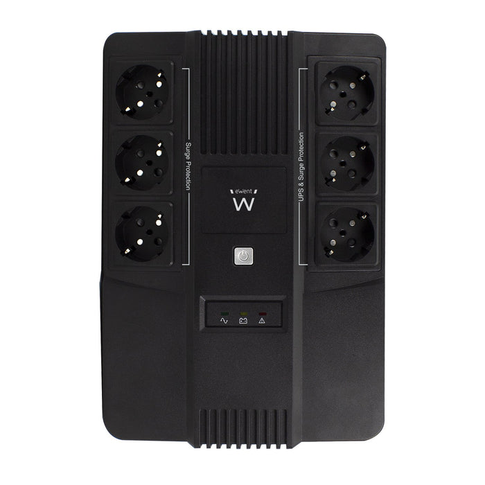 EAN 8054392614866 - Ewent EW3945 sistema de alimentación ininterrumpida (UPS) Línea interactiva 0,6 kVA 360 W 1 salidas AC imagen 4