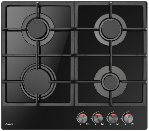 EAN 5906006210199 - Amica PGCA6100APB hobs Negro Integrado 59 cm Encimera de gas 4 zona(s) imagen 1