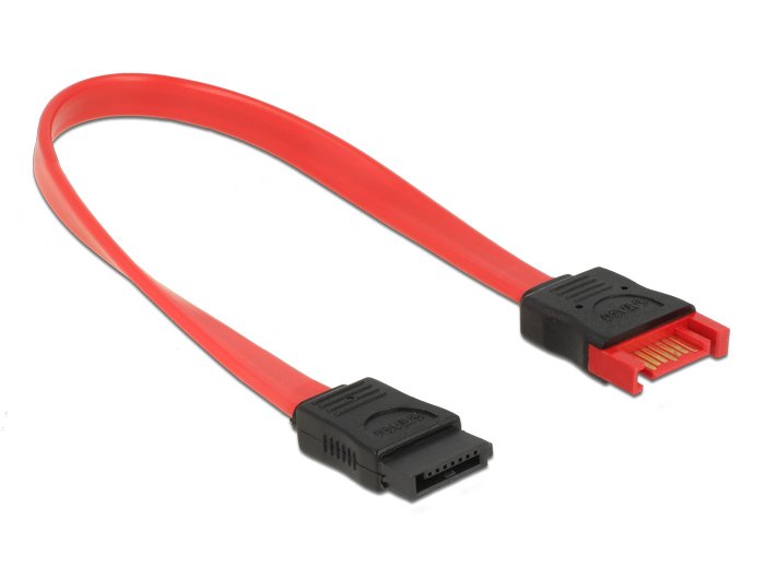 EAN 4043619839520 - DeLOCK 83952 cable de SATA 0,2 m SATA 7-pin Negro, Rojo imagen 1