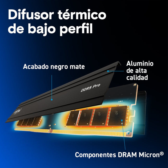 EAN 0649528944474 - Crucial Pro CP2K64G56C46U5 módulo de memoria 128 GB 2 x 64 GB DDR5 288-pin DIMM imagen 4