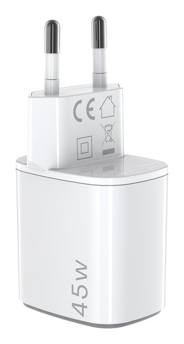 EAN 8021735212232 - Celly UPTC2USBC45WWH cargador de dispositivo móvil Universal Blanco Corriente alterna Carga rápida Interi imagen 2