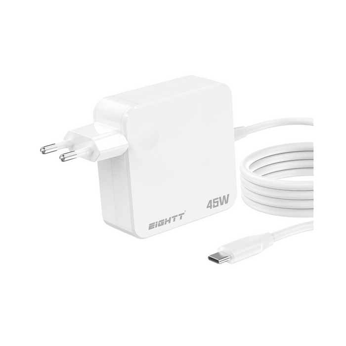 Eightt Cargador 45w Usb-C Gan Tech Blanco