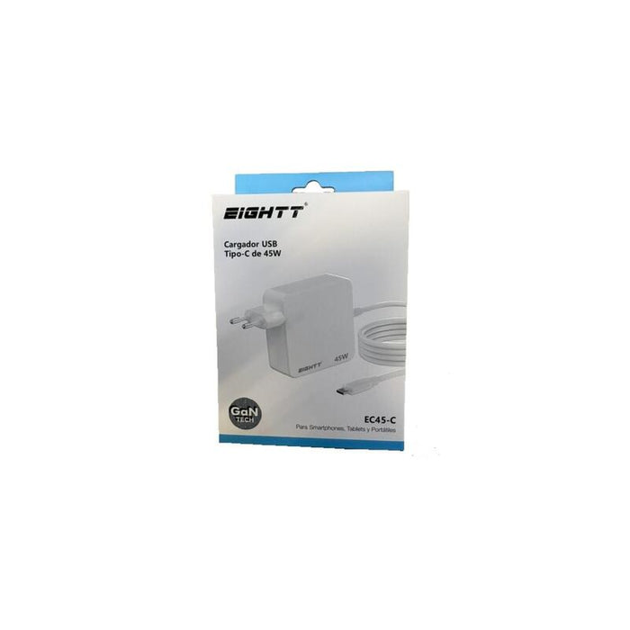 Eightt Cargador 45w Usb-C Gan Tech Blanco