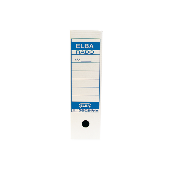Elba Caja De Archivo Definitivo Folio Prolongado - Resistente Y Duradera - Ideal Para Organizar Documentos - Diseño