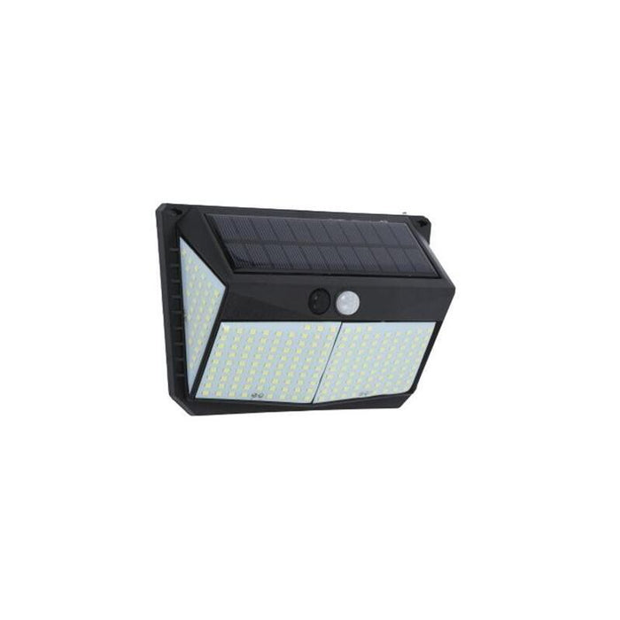 Elbat Aplique Solar 3 Caras - 250lm - Luz Fria 6500k - Sensor Movimiento - Bateria 1200mah