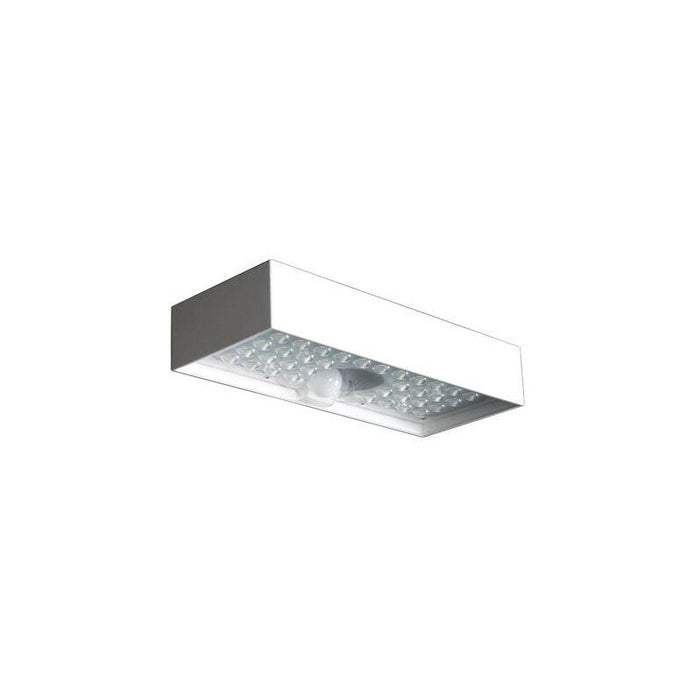 Elbat Lampara Solar Led - 230x97x42.7mm - 6w, 900 Lumenes - Luz Blanca 4000k - Sensor De Movimiento - Color Negro