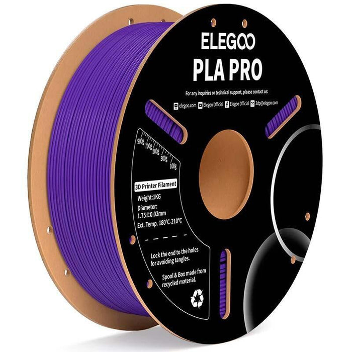 Elegoo Pla Pro Morado Para Impresoras 3d Fdm - Filamento 1.75mm Bobina De 1kg