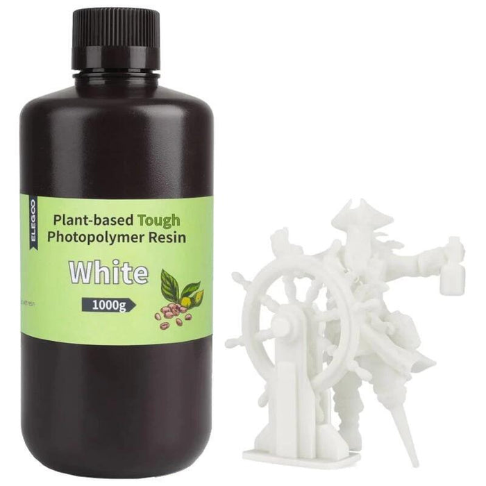 Elegoo Plant Based Resina Color Blanco Para Impresoras 3d De Resina Lcd - 1kg
