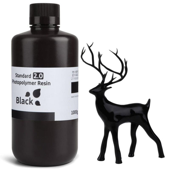 Elegoo Resina Estándar V2.0 Color Negro Para Impresoras 3d De Resina Lcd - 1kg