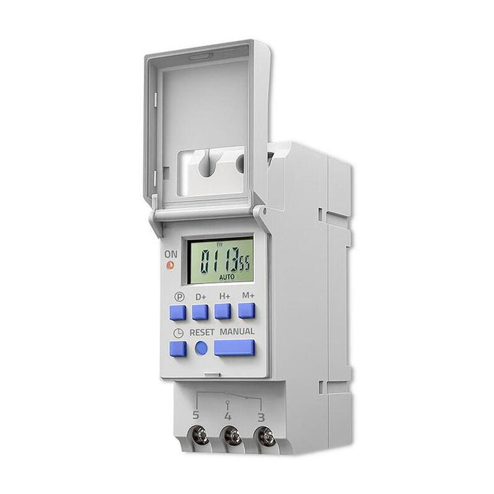 Elektroniczny Programator Czasowy Timer Na Szyne Din Z Wbudowana Bateria Harmonogram 7 Dni 16 Programów