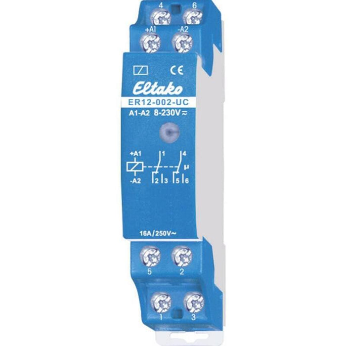 Eltako Er12-002-Uc Schalt- Steuerrelais (V) 2we Libre De Potencial 16a 22002601