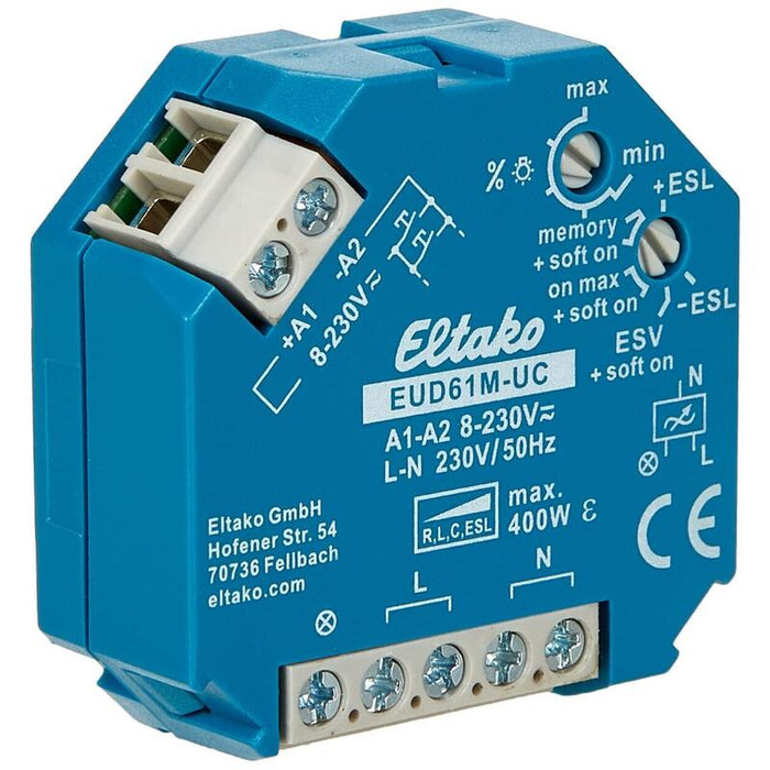 Eltako Eud61m-Uc Multifunktions 400w (V) Regulador De Intensidad Power Mosfet 61100903