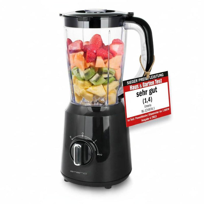 Emerio Mandmixer 1.5l Behälter, Bpa Frei, Negro