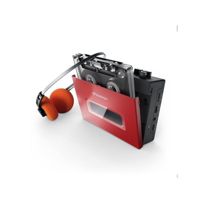 Energy Sistem Portable Cassette Player Reproductor De Cintas Cassette - Bluetooth - Auriculares Retro Incluidos -