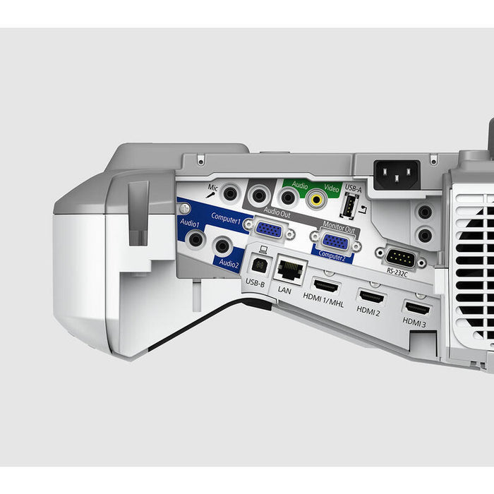 Epson Eb-685wi Proyector 3lcd 3500 Lúmenes (Blanco) 3500 Lúmenes (Color) Wxga (1280 X 800) 16:10 720p Lan Gris Blanco