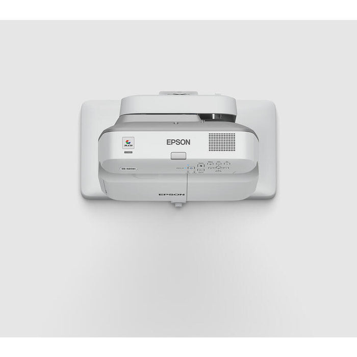 Epson Eb-685wi Proyector 3lcd 3500 Lúmenes (Blanco) 3500 Lúmenes (Color) Wxga (1280 X 800) 16:10 720p Lan Gris Blanco