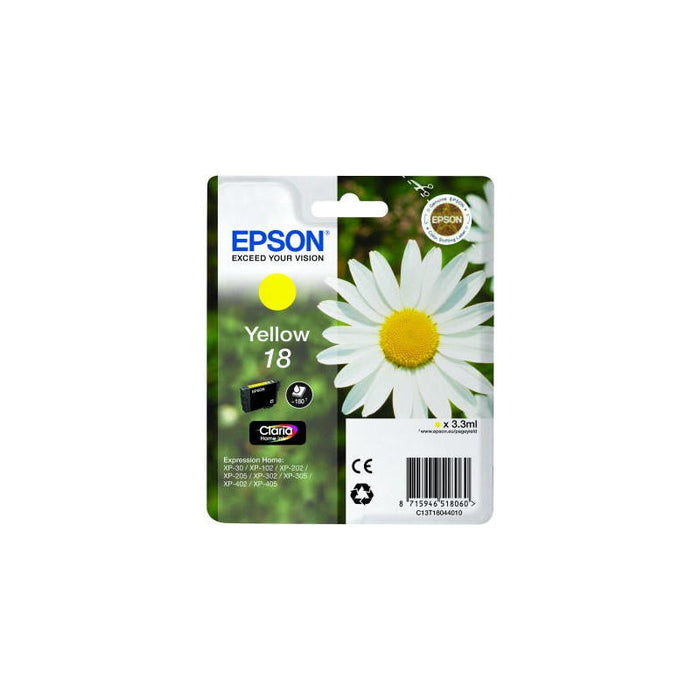 Epson Tinta Amarillo Expression Home Xp-102/205/305/405 - Nº18