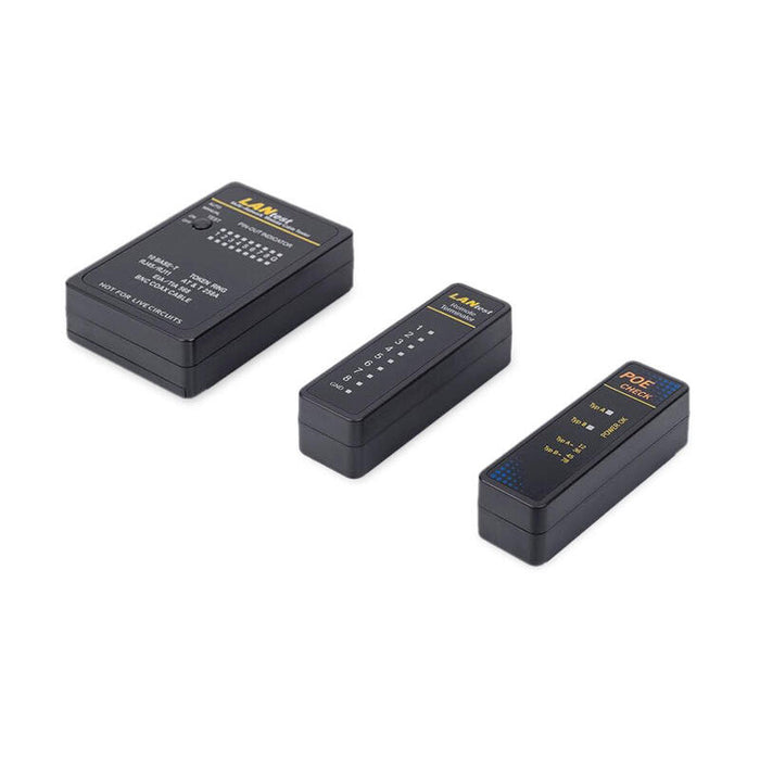 Equip Comprobador De Cables Para Rj45/Rj12/Rj11/Bnc/Poe Negro