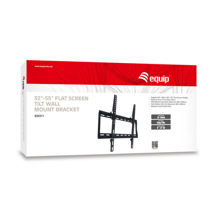 Equip Soporte Pared 650311 Para Pantallas Planas De 32\1 A 55\1 Inclinable 14º Vertic