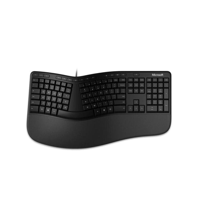 Ergonomic Keyboard Universal  Usb Azerty Belgian Black