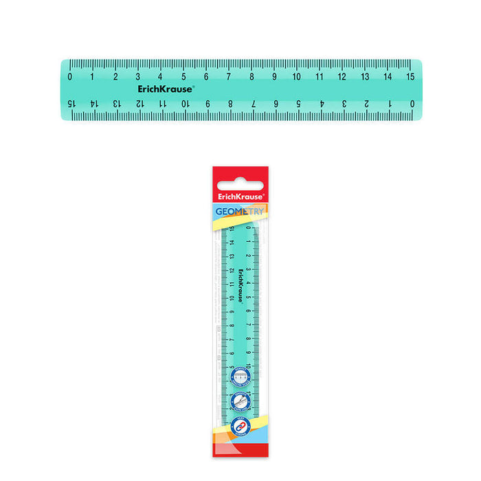 Erichkrause Regla Pastel Mint - 15cm - Menta - Bolsa De Polietileno