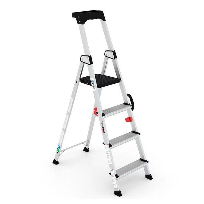 Escalera Profesional Delux De Aluminio 4 Peldaños