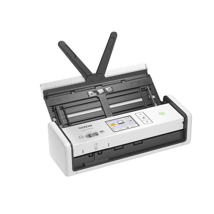 Escáner Documental Brother Ads-1800w Con Alimentador De Documentos Adf Doble Cara