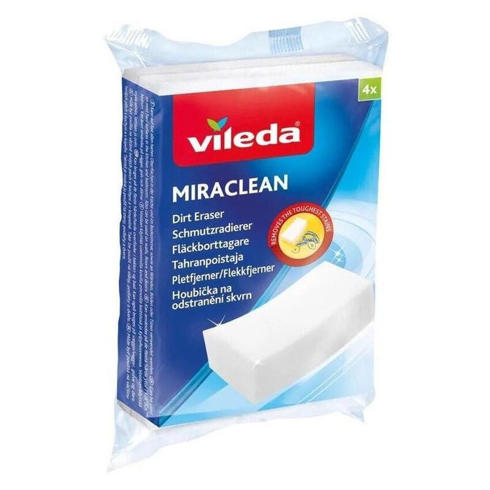 Esponja Mágica Vileda Miraclean, 4 Unidades