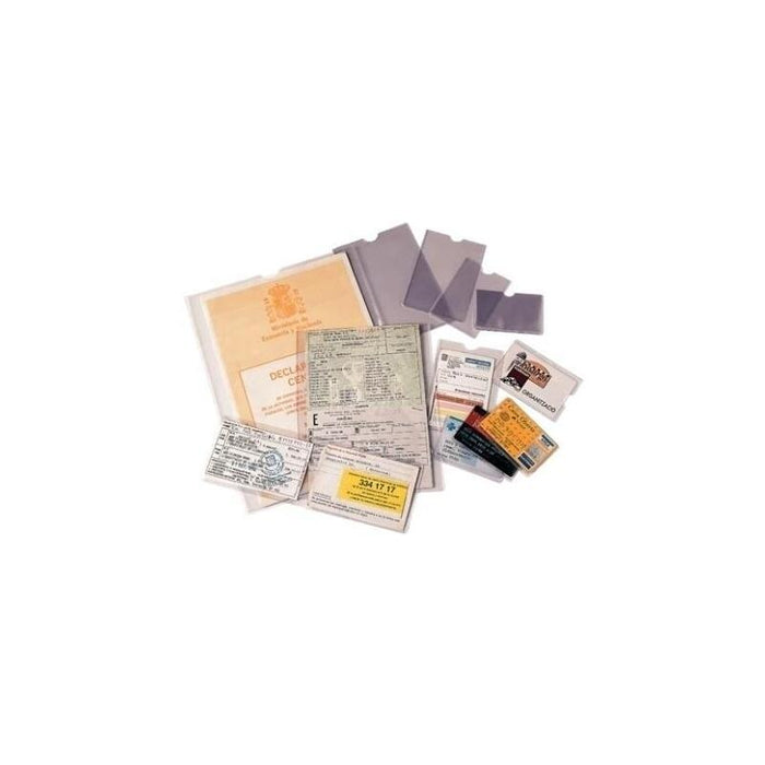Esselte Funda Portacarnets A5 Pvc Liso 140 Micras Caja 100u Transparente