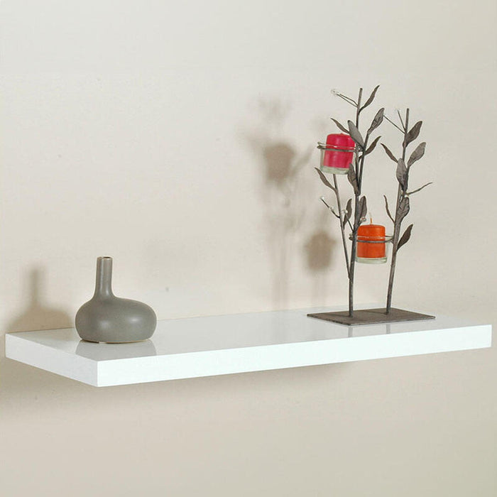 Estanteria Con Fijación Invisible 80x25 Blanco 045322 Home Decor