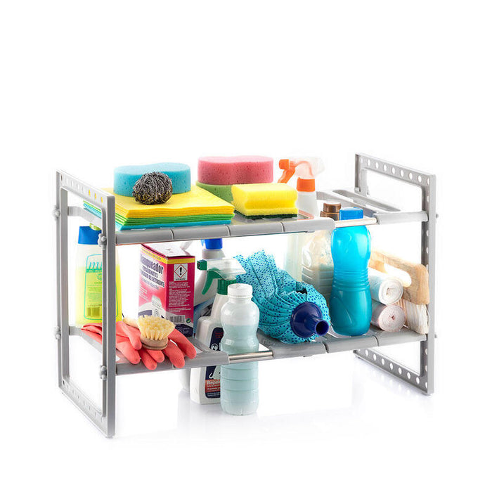 Estantería Extensible Para Fregadero Shibblek 2 Estantes V0103677 Innovagoods