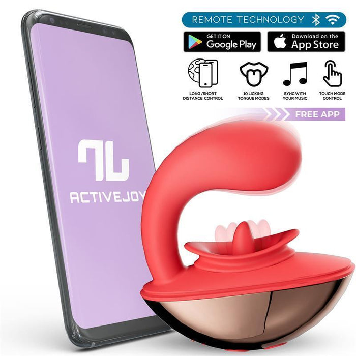 Estimulador  Rondy Con Vibración Y Lengua Con App