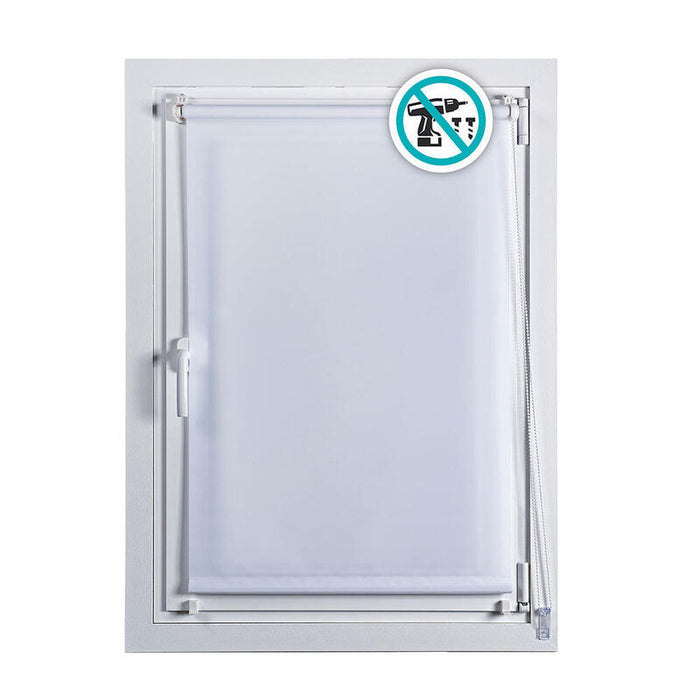 Estor Enrollable Clip&Fix 75x180cm Blanco Nieve Stor Planet