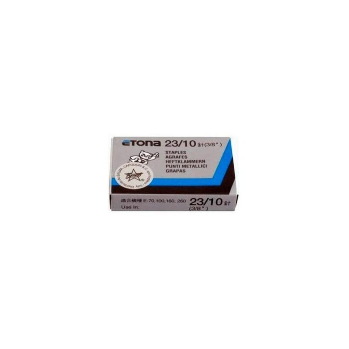 Etona Grapas Nº10 23/10 Acero Inoxidable -Caja De 1000-