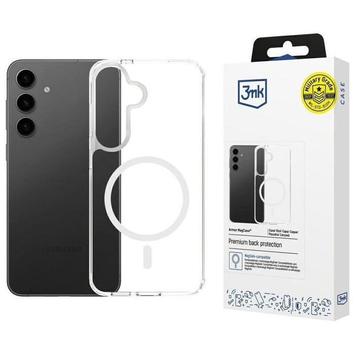 Etui Armor Magcase Para Samsung S24/S25 Magsafe Przezroczysty