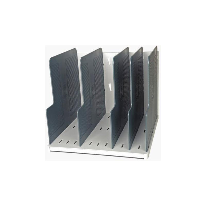 Exacompta Modulotop Clasificador Vertical Con 5 Separadores A4+ Gris Claro/Gris Ratón