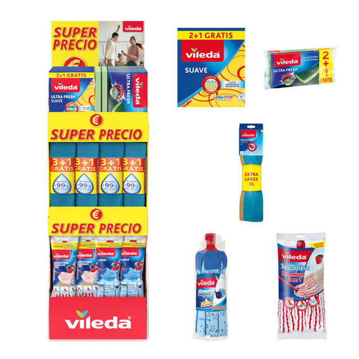 Expositor Super Precio Universal Vileda, 39 X 38 X 122 Cm