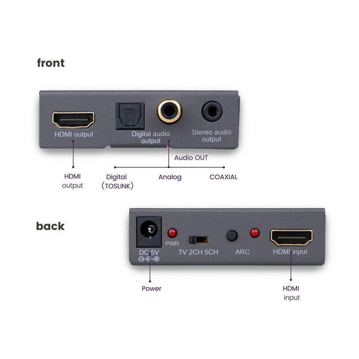 Extractor De Audio Marmitek Hdmi Converter 4k Connect Ae14