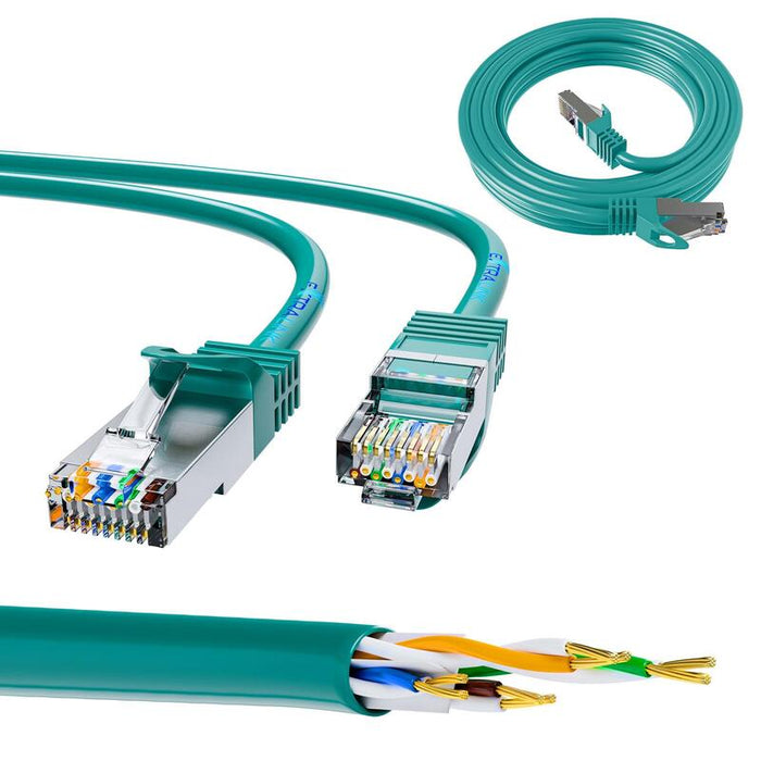 Extralink Cat.7 S Ftp Patch Cord 0.5m 20g Verde Cobre Network Cable
