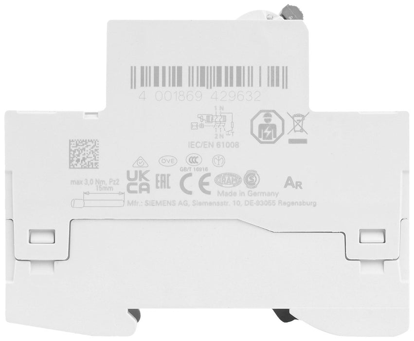 EAN 4001869429632 - Siemens 5SV3312-6 corta circuito Interruptor diferencial Tipo A 2P imagen 4