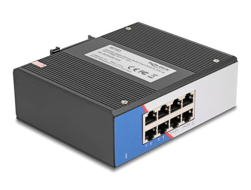 EAN 4043619801633 - DeLOCK 80163 switch Gigabit Ethernet (10/100/1000) DIN rail Negro imagen 1