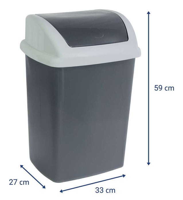 EAN 4002390095846 - MAUL 9522487 papelera 24 L Rectangular Plástico, Polipropileno (PP) Gris Oscuro, Blanco imagen 3