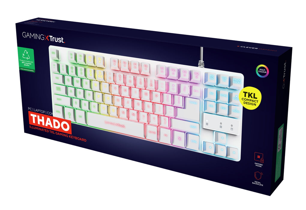 EAN 8713439247398 - Trust GXT 833W Thado teclado Juego USB QWERTY Español Blanco imagen 8