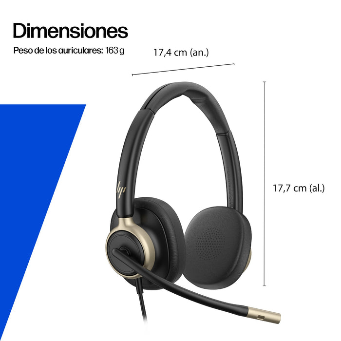 EAN 0199251821936 - HP Poly Mission 825 Stereo USB Wired Headset Alámbrico Diadema Llamadas/Música USB Type-C / USB Type-A Ne imagen 5