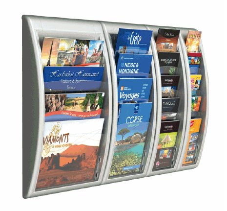 EAN 3660141133417 - PaperFlow K540605 estante para revistas Poliestireno Plata imagen 1
